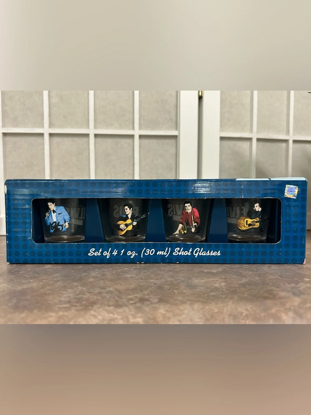 Elvis Presley Shot Glasses Set of 4